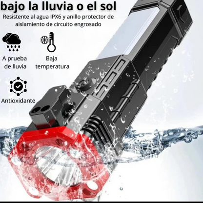 Linterna portátil multifuncional ultrabrillante 8 en 1